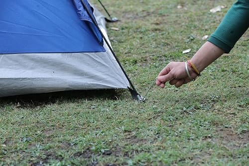 Image of 2 Person Camping Tent Water Resistant UV Protection Wind Ready Portable Dome Tent for Camping Hiking Trekking Festivals ET1102 Navy Blue