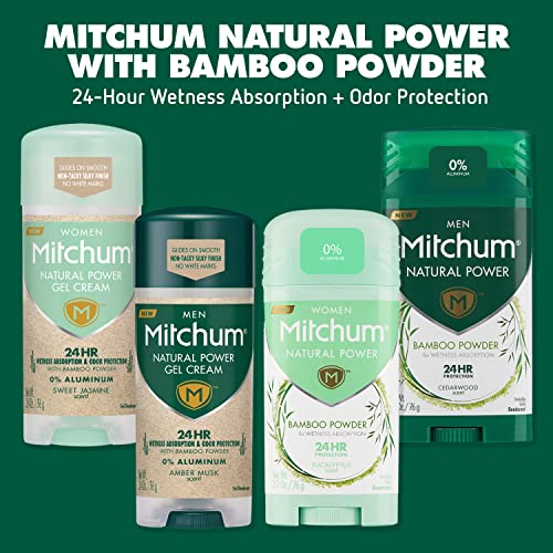 Mitchum Natural Power Gel Cream For Women, Sweet Jasmine, 3.4 Oz. #TOP4