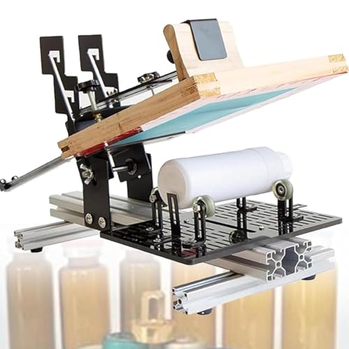 Sérigraphie manuelle pour objets cylindriques et machine d'impression d'écran incurvée