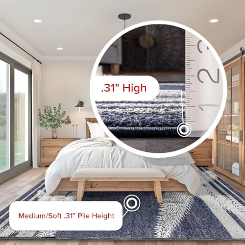 nuLOOM Thomas Paul Starfish and Striped Area Rug, 8x10, Blue - Image 5