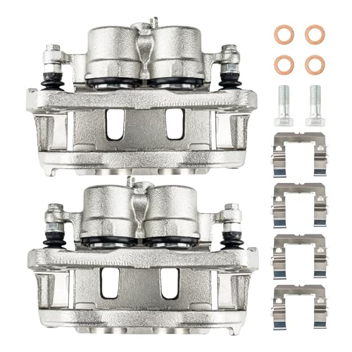 Image of KAX Disc Brake Caliper Assembly Fit for Subaru- 2010-2019 Outback, 2015-2021 WRX, 2014-2018 Forester, 2005-2019 Legacy, 2008-2014 Tribeca, 2006-2007 B9 Tribeca, Front Left and Right 2PC