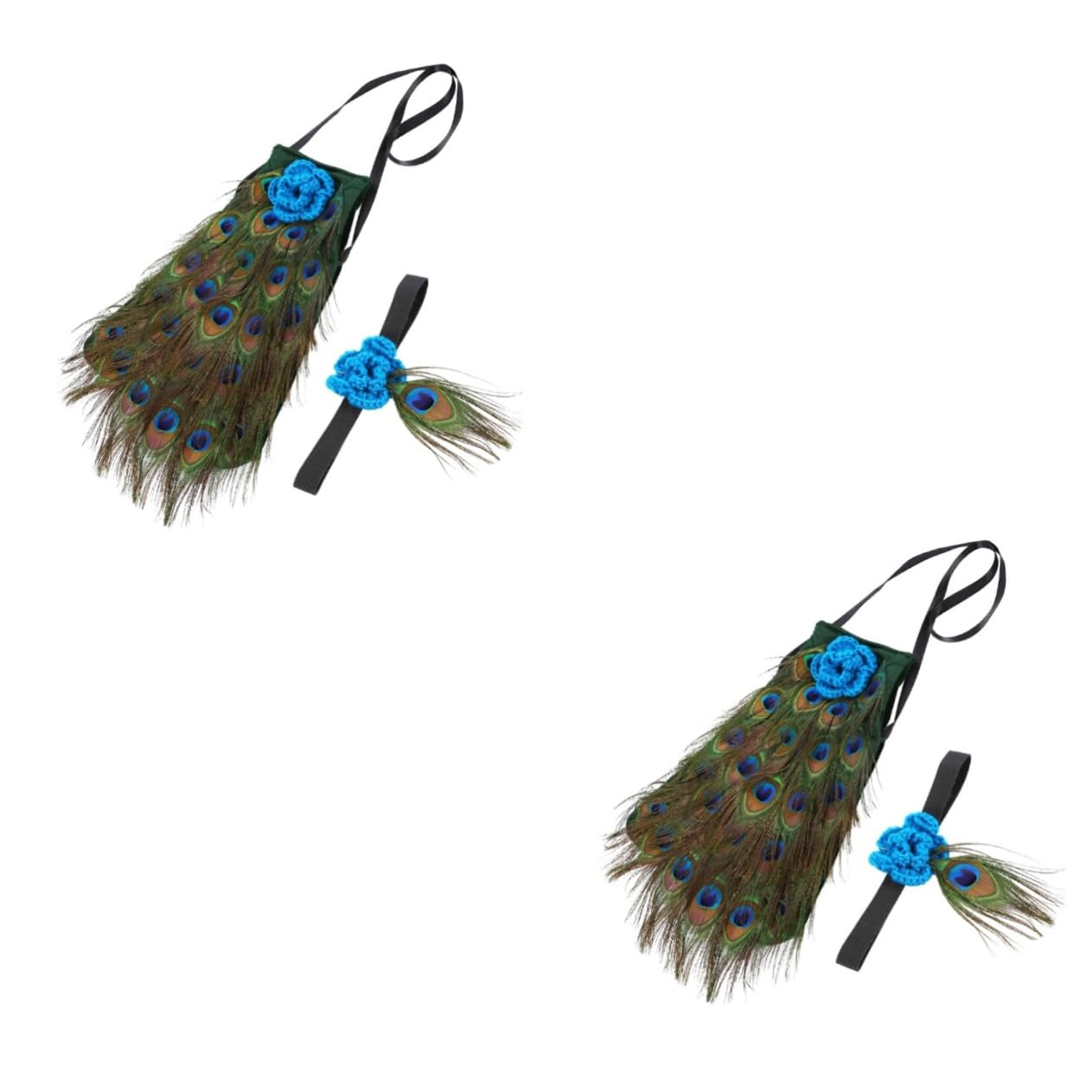 Gadpiparty 2piezas Disfraz De Fotografía para Recién Nacidos Ropa De Cosplay Infantil Accesorios para Sesiones De Fotos Traje De Peacock para Bebés Material y Cómodo