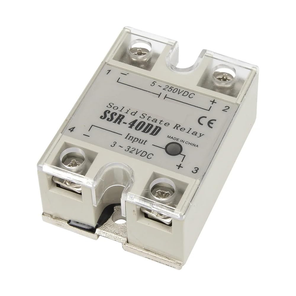 YLQUXEUV SSR-40DD-H single phase DC to DC 40A 250V solid state relay 40DD SSR