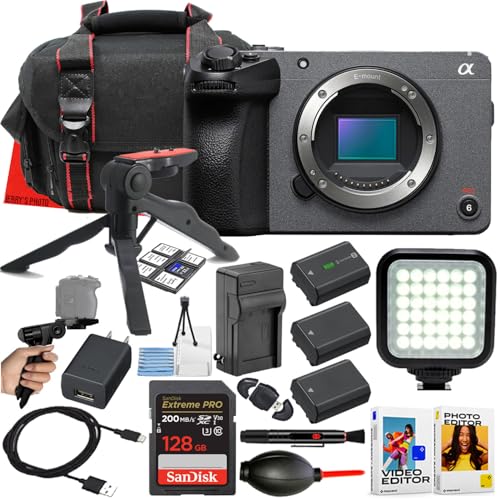 Cámara digital Sony FX30 cuerpo + 128GB + batería extra + LED miniatura 1
