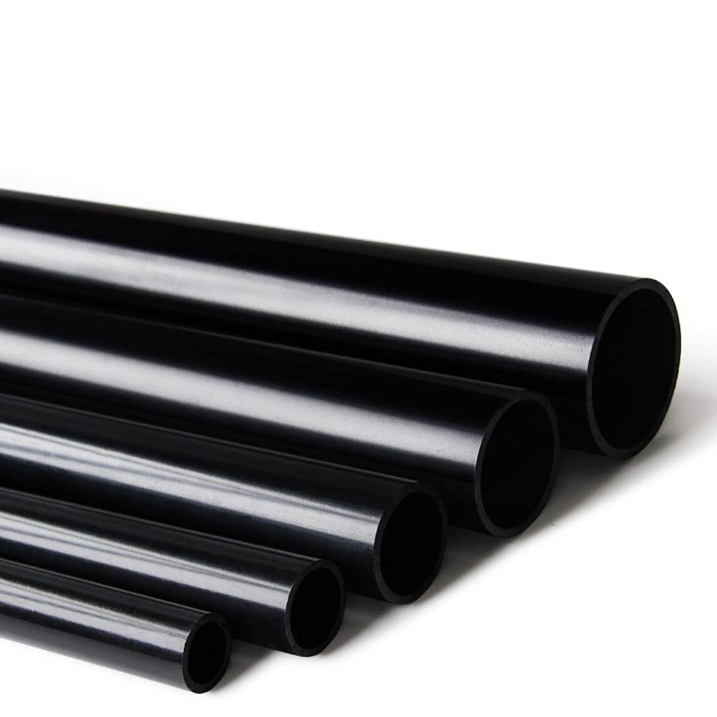 rury z włókna węglowego, rury z włókna węglowego Specjalna fajka wodna 1M do akwarium, 32MM czarna rura doprowadzająca wodę UPVC, czarne plastikowe rury, wybór dla większości akwarystów