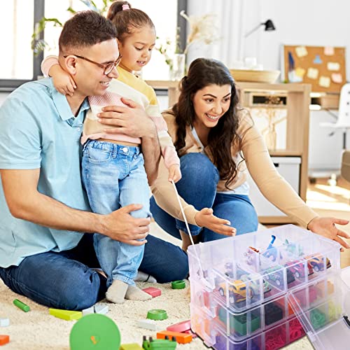 Quefe STORAGE CONTAINER BOX 4452 7-Tier Stackable Storage Container Box With 70 Compartments, Plastic Organizer Box For Arts And Crafts, Toy, Fuse Beads thumb #5