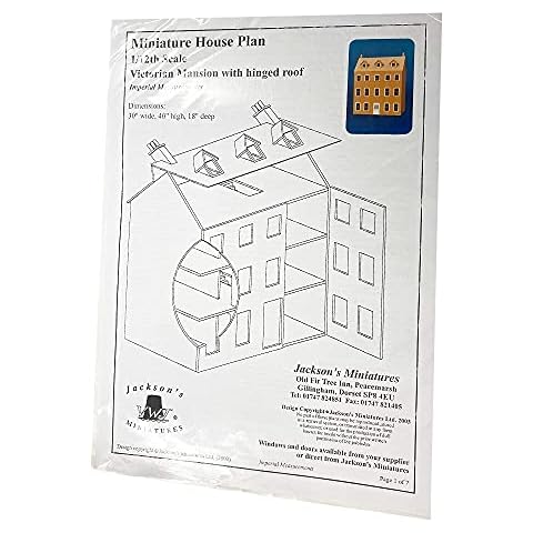 1:12 Scale Victorian Mansion Dollhouse Plans Cover