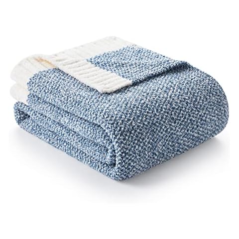 Snuggle Sac Heather Blue Throw Blanket Cover