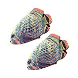 VALICLUD 2Stücke Hitzebeständige Ofenhandschuhe Mini Backhandschuhe für Küchen rutschfeste Oberfläche Flexibles Design Optimaler Backen und Grillen