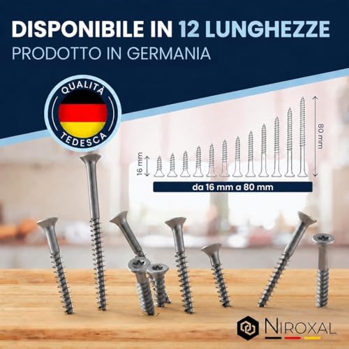#8-3-1/8" Tornillos para Exterior de Madera y Cerca 4x80mm Acero Inoxidable Cabeza Plana para Deck Rosca Parcial 4mm Resistente 80mm Largo 25 Piezas Antióxido A2 miniatura 4