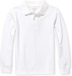 The Children's Place Boys' Baby and Toddler Uniform Long Sleeve Pique Polo