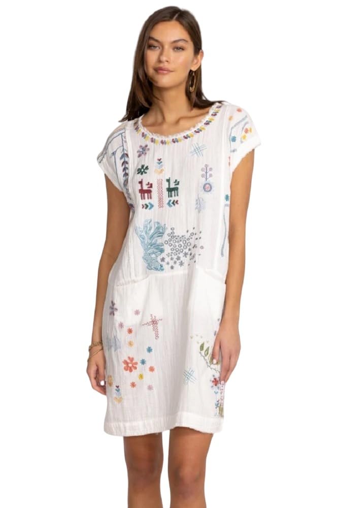 Johnny Was Spiridon Dress - B36423-5 (Natural, XL)