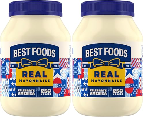 Best Foods Real Mayonnaise Mayo Jar For A Creamy Sandwich Spread or Condiment Gluten-Free, Made With...