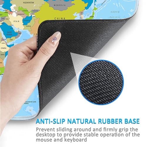 Clavier multifonction mouse pad grand format lavable anti frottement