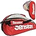 Senston Badminton Racket Bag, Tennis Racquet Bag, Single Shoulder Racket Bag,6 Racquet Bag,Waterproof and Dustproof.(red)