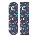 Foglio di nastro adesivo per skateboard, 73 x 22 cm, carta vetrata colorata con stelle lunari, per rollboard, longboard, Griptape senza bolle