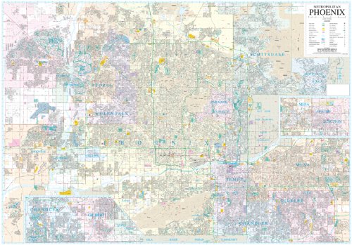 Phoenix 100 Block Map.pdf Phoenix Metropolitan Full Detail Wall Map: Phoenix Mapping Service ...
