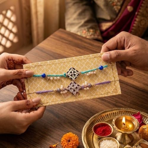 Image of Rakhi for Brother l Rakhi Gift Set l Rakhi Gift For Brother l Rakhi with Gift Bowl Set