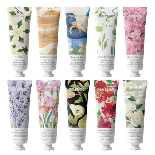 10 - Pack Hand Cream Gift Set with 10 Scents - 1 Fl Oz/30ml Trave...