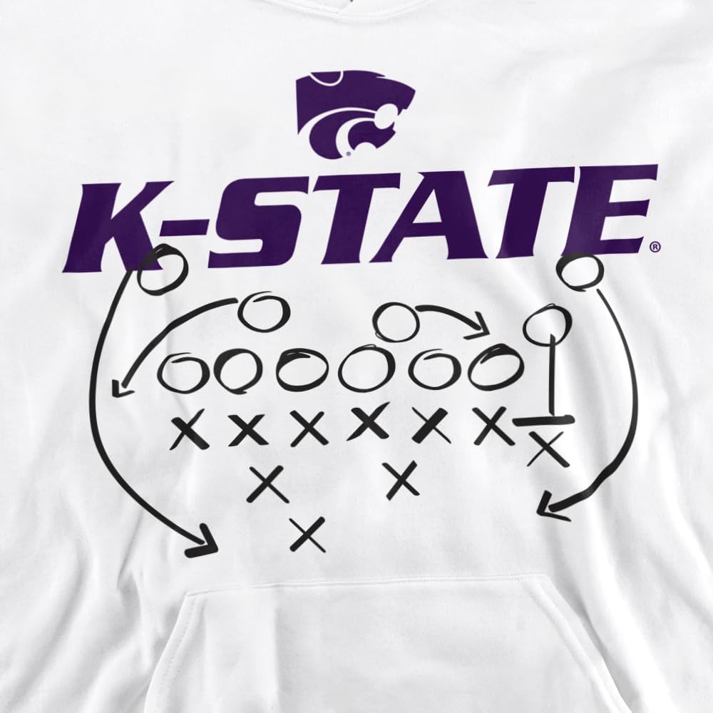 LOGOVISION Kansas State University Official Football Play Youth Kids Boy/Girls Pull-Over Hoodie - Image 2