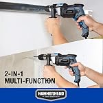 Hammerhead 7.5-Amp 1/2 Inch Variable Speed Hammer Drill with 6pcs Bit - HAHD075