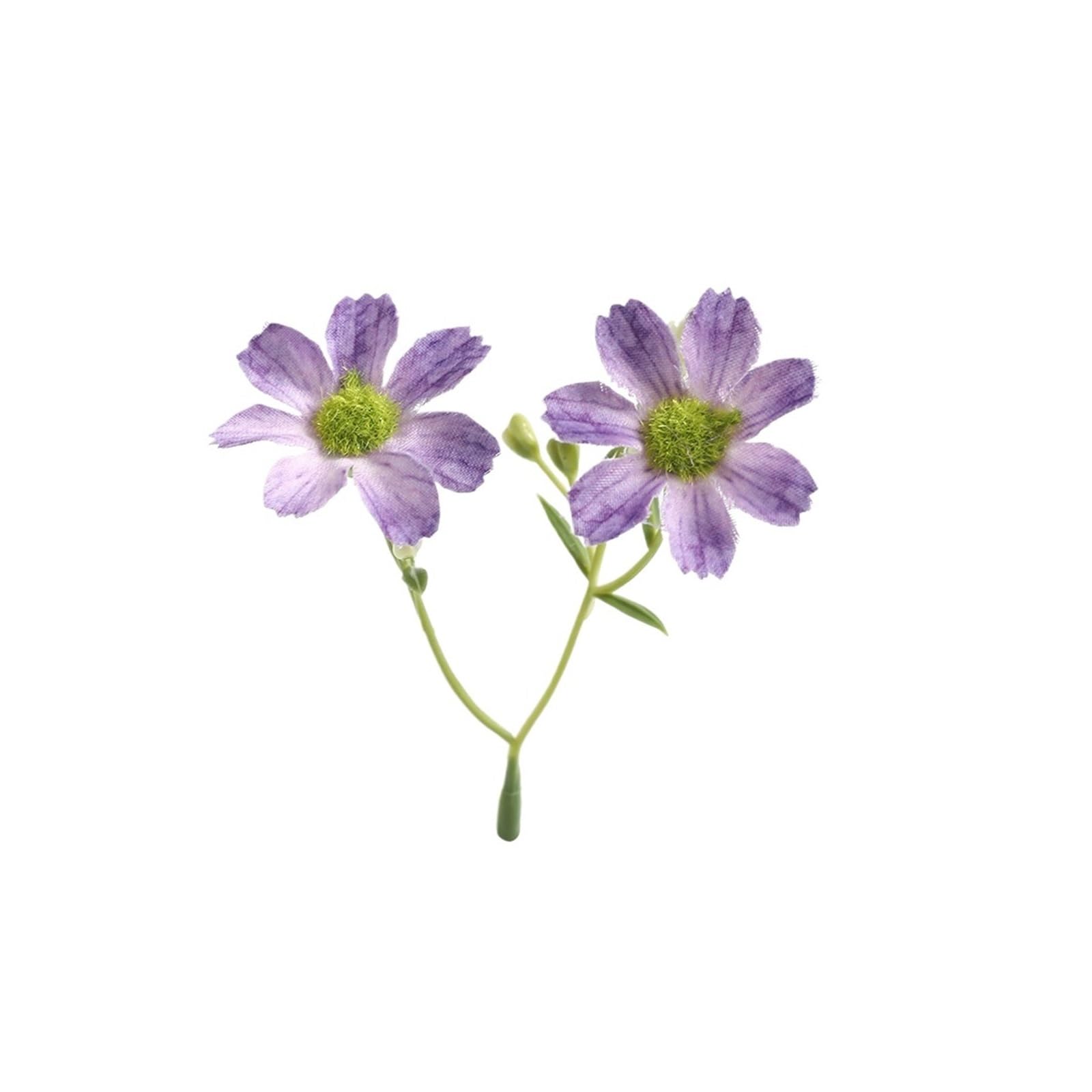 Casetlong 10/20Pcs Artificial Flowers 10CM Fake Flower For Ornament Home Decor Wedding Decoration DIY Accessory(Purple,20Pcs)