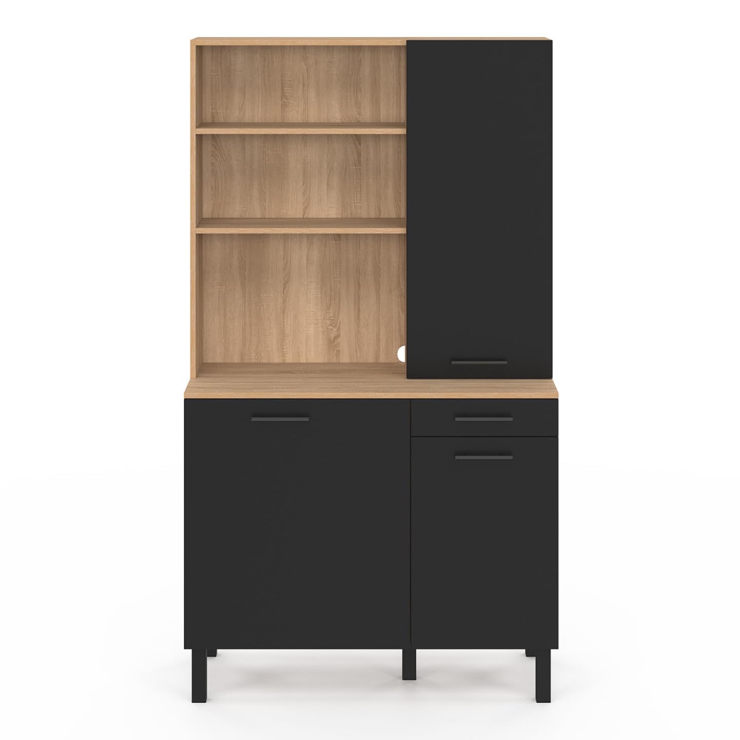 en.casa] Credenza con 2 Cassetti e Scomparti Chiusi Mobile