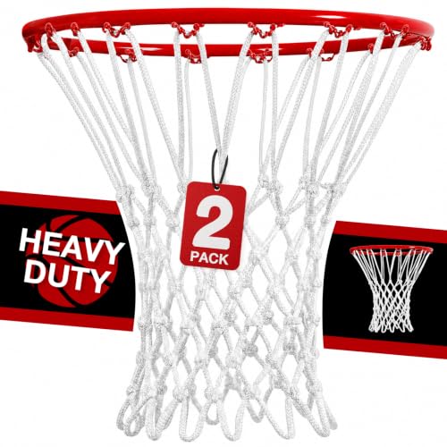 2Pack Basketball Net Replacement Heavy Duty 12 Loop for Basketball Hoop - image 1