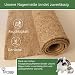 Tamay Nagermatten aus 100% Hanf, 100 x 50cm I Premium Nagerteppich als staubfreie Käfig Bodenbeckung für Kaninchen, Meerschweinchen, Kleintiere – Natürliche Hanfmatte für Nagetiere (2 Stück)