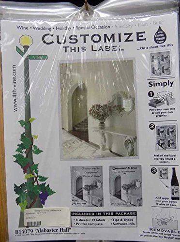 Pack of (32) Alabaster Hall labels.