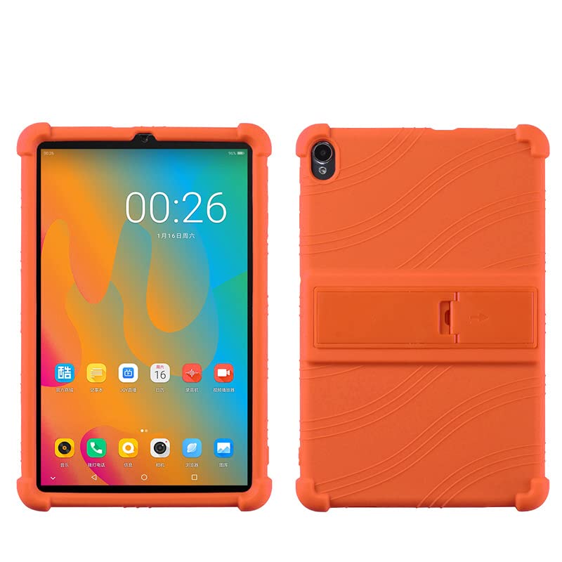 QYiiDCase for ALLDOCUBE iPlay 40 10.4 inch Tablet, Light Weight Silicone Kids Friendly Soft Shock Protective Cover Case for iPlay 40, Orange