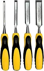 Jogo Formão 4 Peças Ideal Para Entalhar Madeira Lugatools