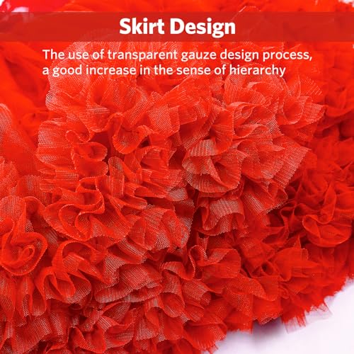 Women’s Petticoat Skirts Tulle Underskirts Chiffon Half Slips Fluffy Ballet Dress2