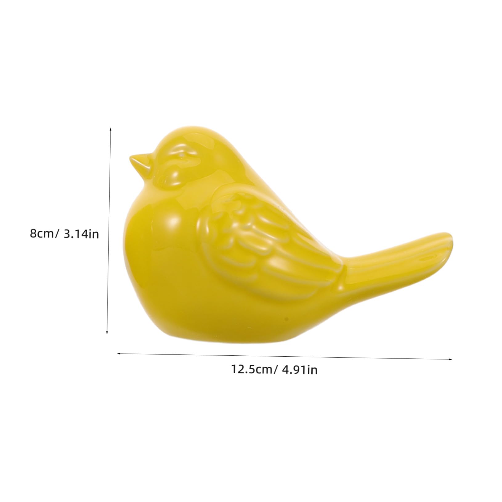 TOYANDONA 2pezzi Statuette di Volatili in Ceramica Decorazioni Nordiche per Casa Ornamenti in Porcellana Lucidata Sculture di Animali in Ceramica Centrotavola Forma di Piccolo Volatile