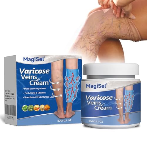 Crema vene varicose, Crema per capillari rotti gambe, crema Gambe Stanche e Pesanti, Trattamento Intensivo per Gonfiore, Dolore e Circolazione,Riduce Gonfiore, Dolore Capillari Visibili