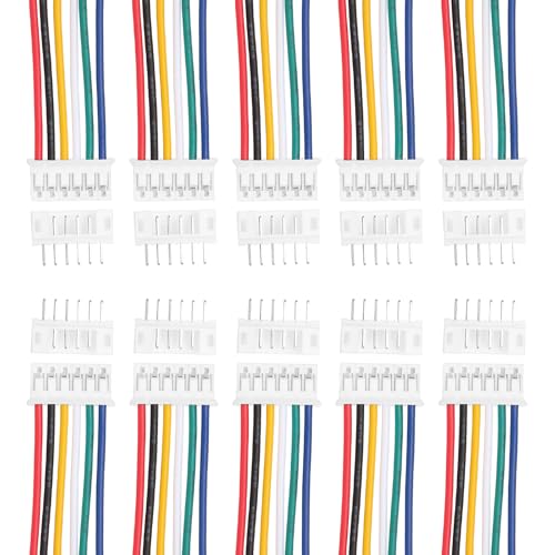 MECCANIXITY 20Pcs PH 2.0mm 6 Pin Conector miniatura 1