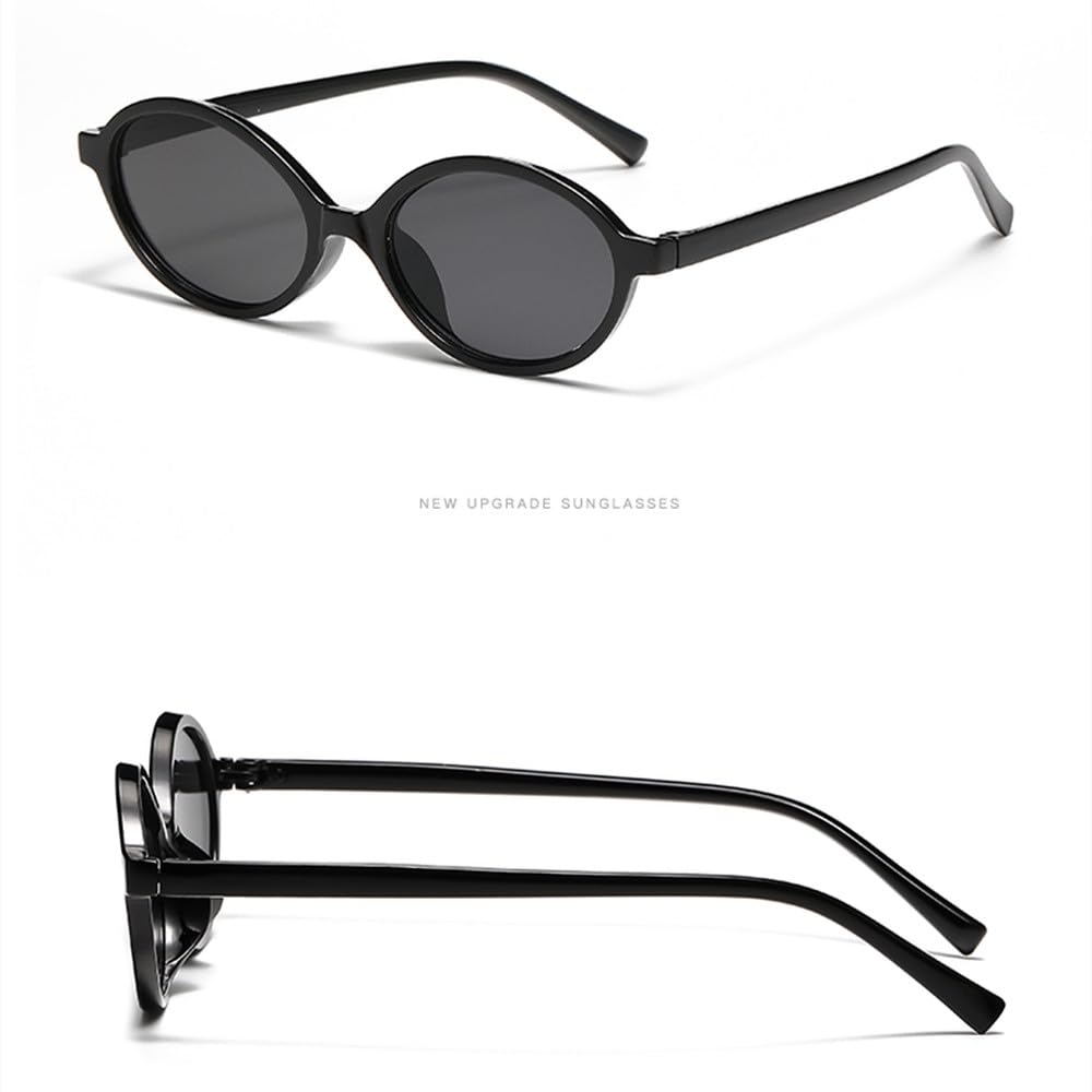 Okulary przeciwsłoneczne w stylu vintage z owalną oprawką, modne okulary przeciwsłoneczne w stylu retro, okulary przeciwsłoneczne UV400, damskie, gogle
