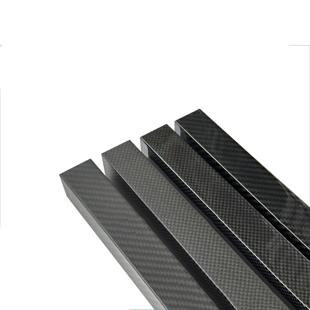 Tubo quadrato rettangolare interamente in fibra di carbonio 3K da 600 mm
