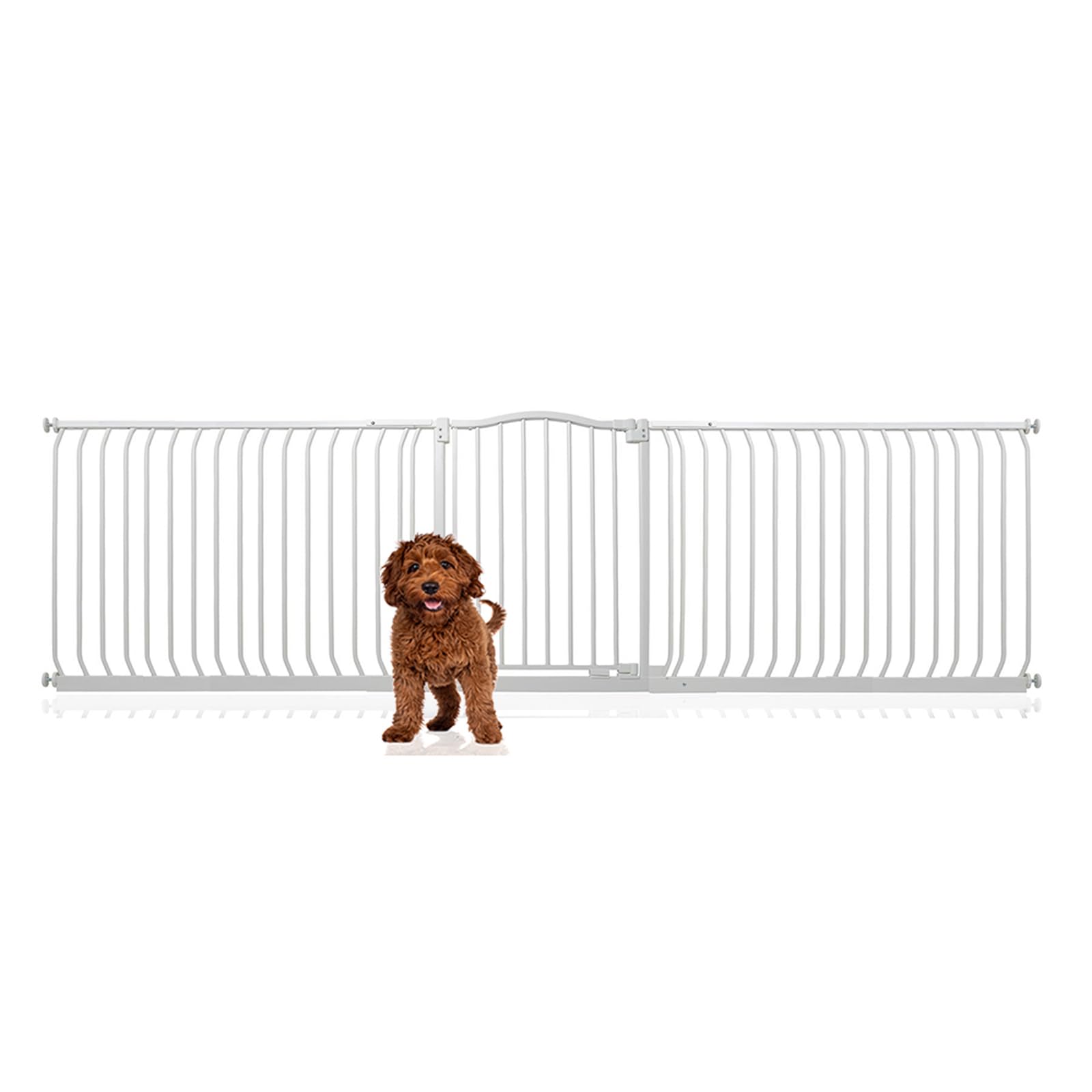 Bettacare Curved Top Dog Gate, 161cm - 170cm, Matt Black, Pressure Fit Pet Gate for Puppy and Dog, Easy Installation — view 54