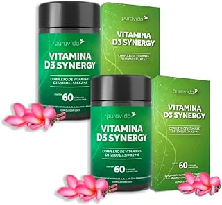 2x Synergy D3-2.000ui-K2-Mk7-60 Caps de 1.200mg-Pura Vida