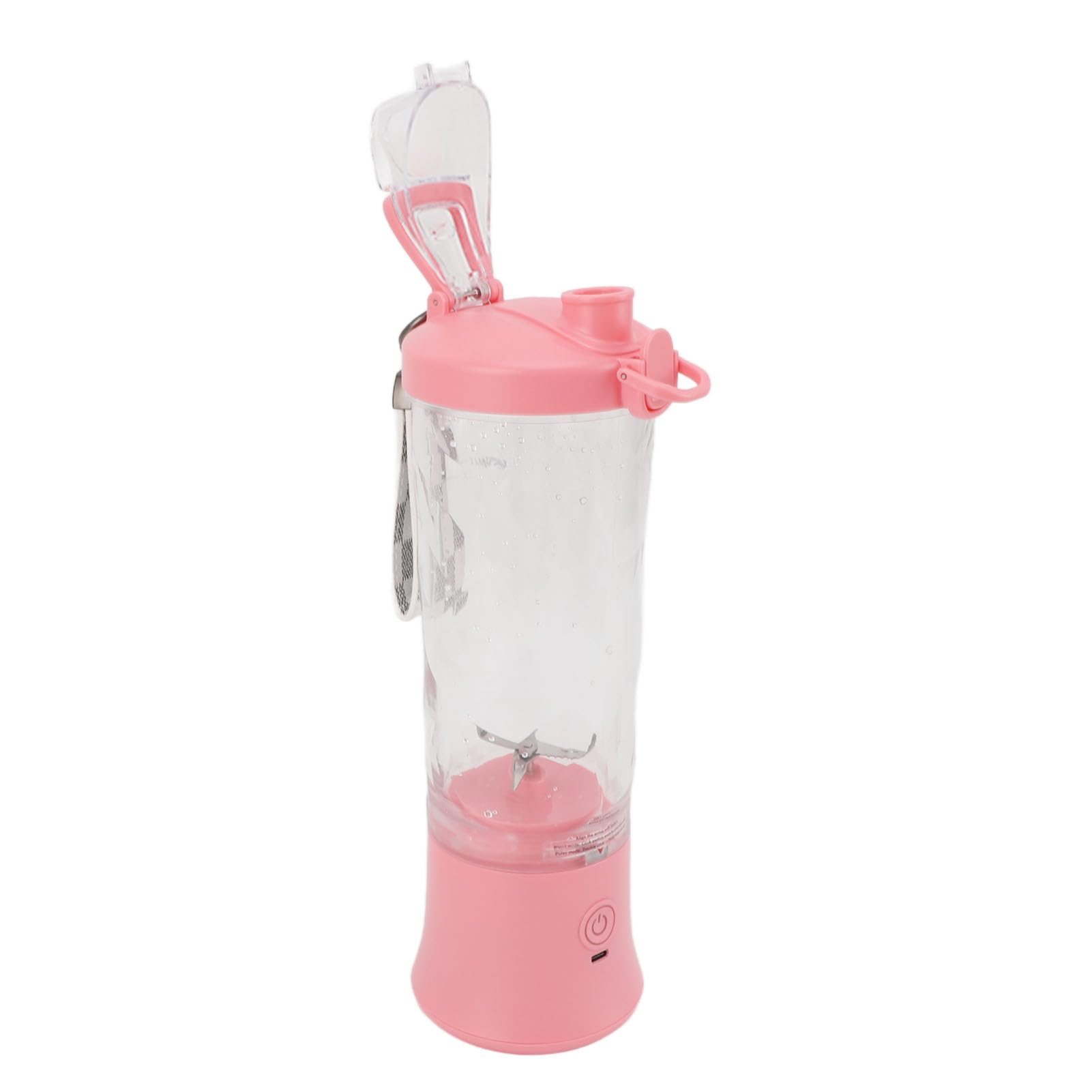 Yosoo Health Gear Batidora Portátil, Batidora Personal 600ml Mini Vaso Exprimidor con ABS y Acero Inoxidable, 2 Modos 150W 18000RPM USB Recargable 4000mAh para Viajes Deportes Escuela (PINK)