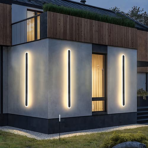Mikeru Minimalist 31.4 Inch 3000K Warm White Light Creative Long Strip Wall Light, Elegant Frosted Acrylic Led Wall Hanging Light, Suitable For Outdoor/Indoor Decorative Lighting #TOP7