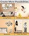 Shatterproof Wall Mirror Full Length for Bedroom, Acrylic Gym Mirrors For Home, Extra Thick: 0.12 inch, 12 x 12 inch x 4 Pcs, Workout Mirrors Safe for Kids, Over The Door, Long Wall Mounted