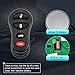 X AUTOHAUX 2pcs 315MHz Replacement Keyless Entry Remote Car Key Fob for Jeep Liberty 02-04 for Dodge Stratus 01-06 for Dodge Intrepid 01-05 for Chrysler Concorde 01-04 4 Button GQ43VT17T