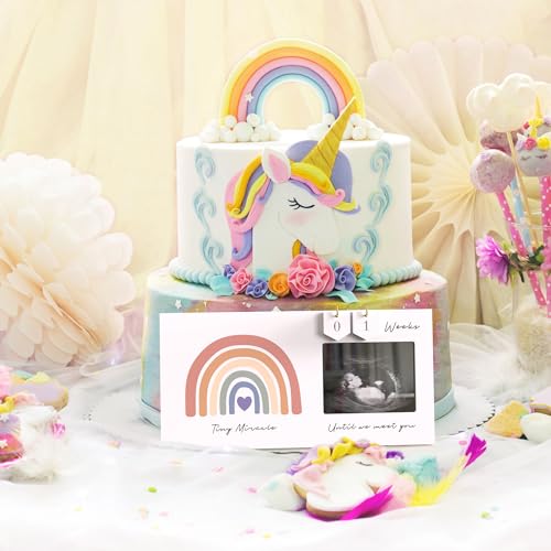 Rainbow-Baby-Sonogram-Picture-Frame-Countdown-Weeks-Pregnancy-Announcement-Ideas-4×3-Ultrasound-Photo-Gender-Reveal-Baby-Shower-Gift-for-New-Mom-Dad-Expecting-Parents-Grandparents-to-Be-Keepsake Rainbow Baby Sonogram Picture Frame Countdown Weeks Pregnancy Announcement Ideas 4×3 Ultrasound Photo Gender Reveal Baby Shower Gift for New Mom Dad Expecting Parents Grandparents to Be Keepsake