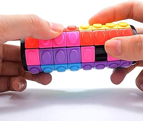 Miniatura 2 de Rompecabezas 3D giratorio y deslizante de 35 capas de cilindro, juguete de color para cerebro, juegos antiestrés para cerebro, ajuste inteligente