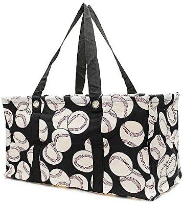 Handbag Inc Chevron Stripe All Purpose Large Utility Bag with Collapsable Wire Frame