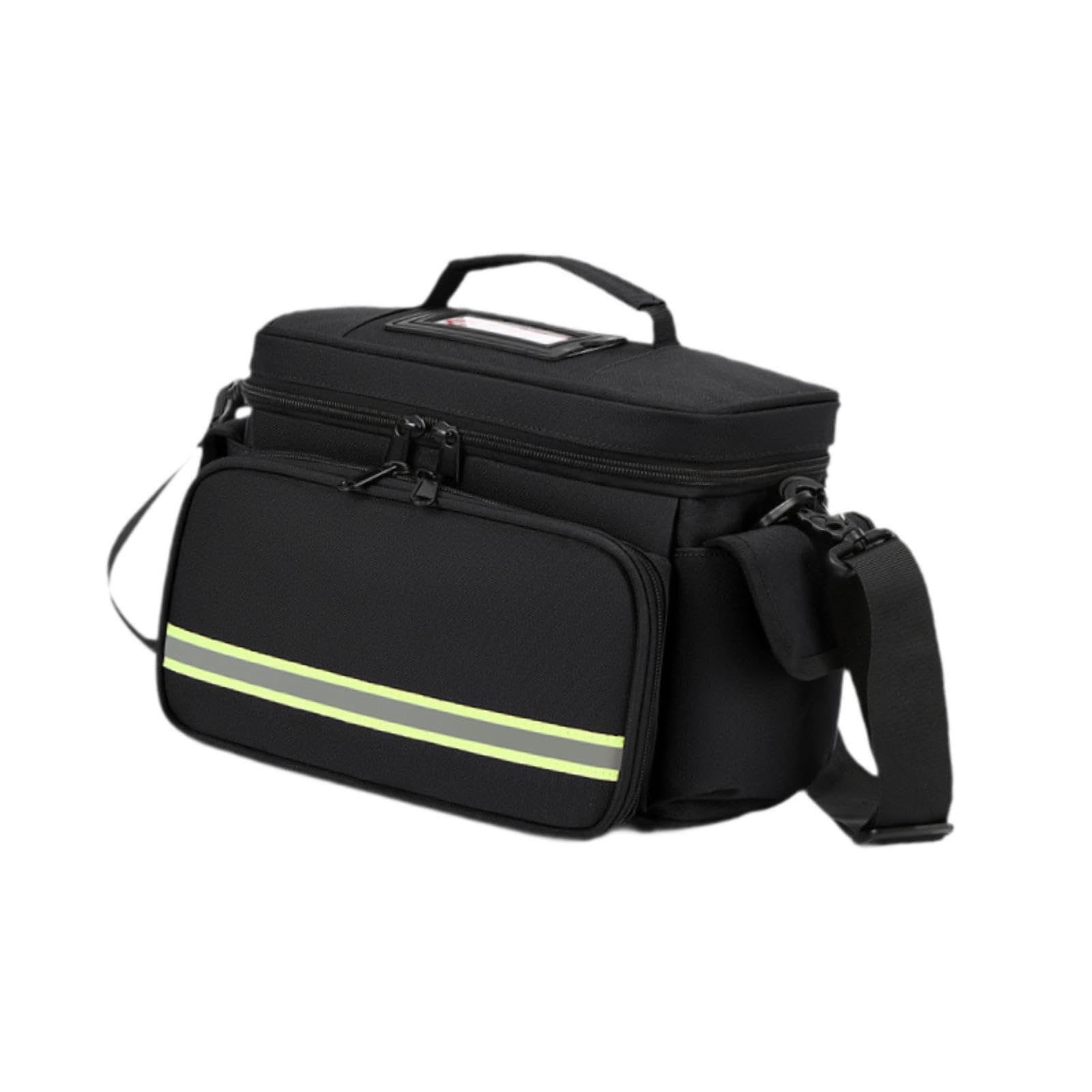 Scatola portaoggetti per il soccorso domestico con tasche, borsa portaoggetti vuota per il soccorso, organizer da viaggio con tracolla staccabile e custodia