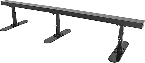 Miniatura 8 de KUAFU Riel de patinaje de barra plana de 6 pies de largo, rampa portátil para patineta, riel de molienda desmontable para patinaje, para BMX,