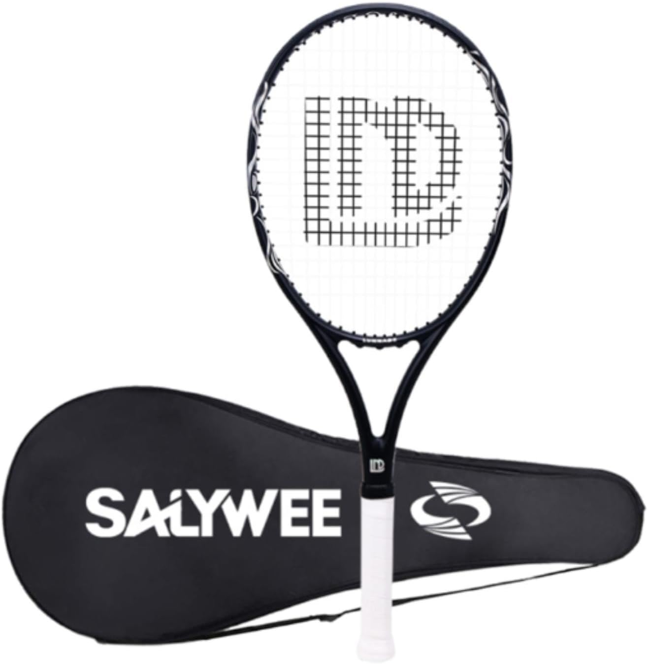 Raqueta de Tenis con Protector Antideslizante Plateada